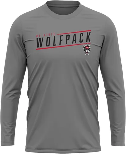 Vista 58 de Camisa deportiva de manga larga oficial de la NCAA Collegiate para hombre, colección de carbón elegante Universidad Estatal de Arizona/W/Sleek/Ls