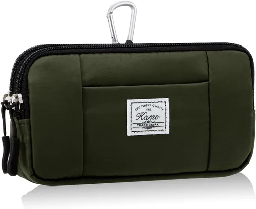 Vista 18 de KAMO Funda multiusos de lona horizontal para smartphone, funda para teléfono celular con asa para cinturón, bolsas de cinturón para mujeres, funda