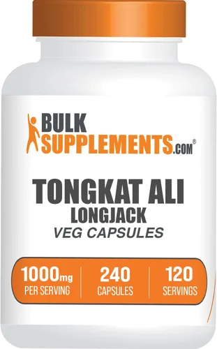 Vista 6 de BulkSupplements.com Cápsulas de extracto de Longjack - Extracto de Tongkat Ali, suplemento de Tongkat Ali - Apto para veganos, 120 cápsulas