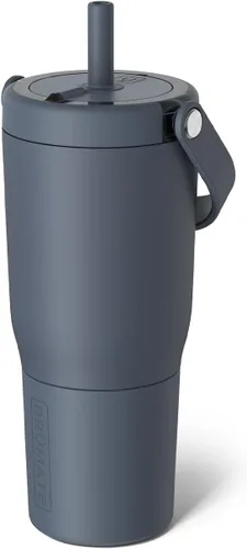 Vista 31 de BrüMate Resa - Vaso de viaje 100% a prueba de fugas de 25 onzas con asa y pajilla, popote SoftSip flexible, funda de silicona para mayor