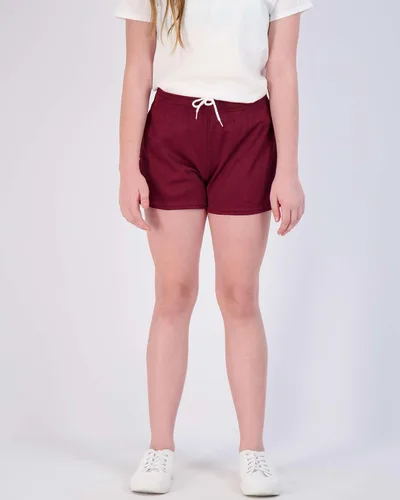 Vista 2 de Real Essentials Paquete de 4 pantalones cortos deportivos de malla para niñas con bolsillos