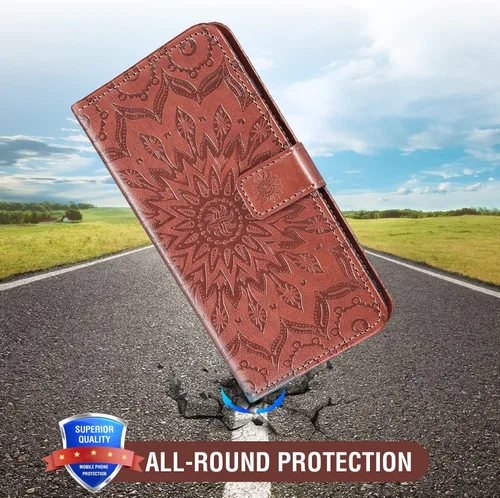 Vista 7 de Funda de teléfono para iPhone 7plus 8plus 7/8 Plus con protector de pantalla de vidrio templado, funda de cuero con tapa para tarjetero, accesorios