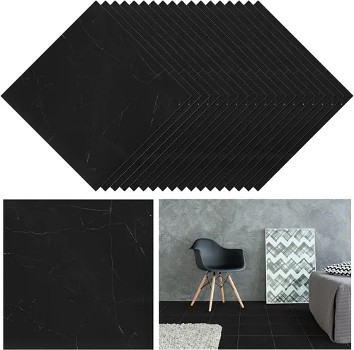 Vista 8 de Spiareal 48 piezas de azulejos de despegar y pegar para el suelo de vinilo de 12 x 12 pulgadas, autoadhesivos, impermeables, de bricolaje para baño