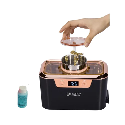 Vista 12 de iSonic® DS310-WS Miniaturized Limpiador Ultrasónico Comercial con SS. Juego de soporte para vasos de precipitados para joyas, herramientas