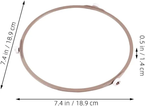 Vista 2 de Anillo giratorio de vidrio para microondas, compatible con la mayoría de microondas, rodillo de soporte resistente para uso en cocina, diámetro