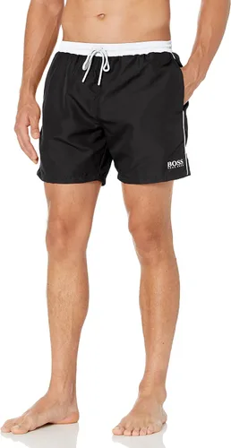 Vista 4 de BOSS Men's Medium Length Solid Swim Trunk