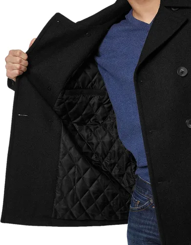 Vista 4 de Nautica Abrigo clásico de doble botonadura para hombre