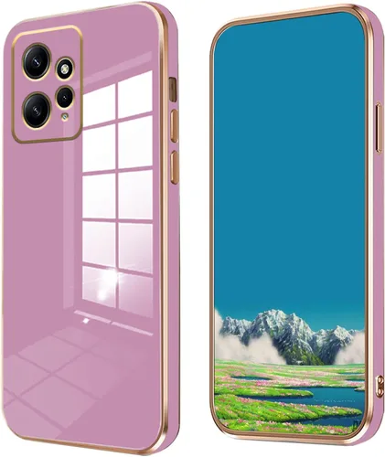 Vista 9 de Compatible con Redmi Note 12 4G Funda Silicona Rosa, Chapado para Xiaomi Redmi Note 12 4G Funda de teléfono a prueba de golpes Funda delgada y suave