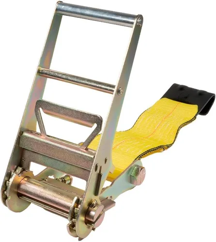Vista 2 de Mytee Products Correas de trinquete de gancho plano de 4 pulgadas, correas de amarre de trinquete resistentes de 4 x 20 pies con ganchos planos