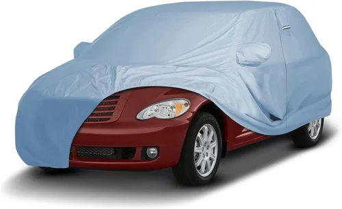 Vista 65 de iCarCover Funda de automóvil personalizada Premium para Chrysler Imperial 1957-1975, resistente, impermeable, para todo tipo de clima, lluvia Negro