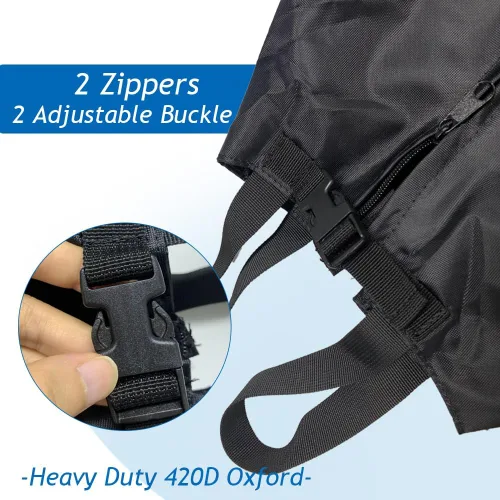 Vista 4 de Cubierta para hélice para motor de barco, 15-1/2 pulgadas de diámetro exterior resistente 420D bolsa protectora, impermeable y resistente al polvo