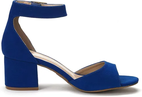 Vista 3 de DREAM PAIRS Tacones para mujer, tacón bajo, cómodo, sandalias de vestir