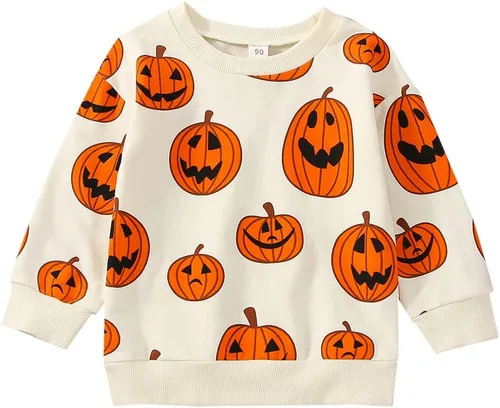 Vista 26 de Sudadera de calabaza para bebé, niña, niño, Halloween, sudadera de gran tamaño, mameluco de burbujas, suéter