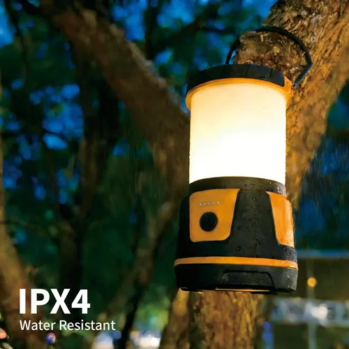 Vista 2 de Linterna LED recargable, 3000 lúmenes, 5 modos de luz, IP54 impermeable, batería de 7500 mAh, linterna portátil para campamento, senderismo, cortes