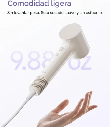 Vista 6 de Laifen Secador de pelo con difusor de aire, 15 x secador de alta velocidad Té de leche