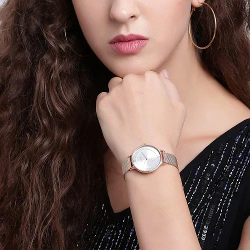 Vista 8 de Skagen Anita - Reloj casual de malla de acero de cuarzo para mujer