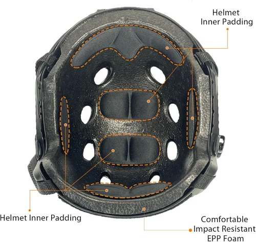 Vista 5 de ATAIRSOFT Casco táctico rápido para paintball y airsoft tipo PJ Od