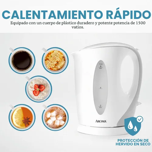 Vista 2 de AROMA® Hervidor eléctrico de té de 1.5L / 6 tazas