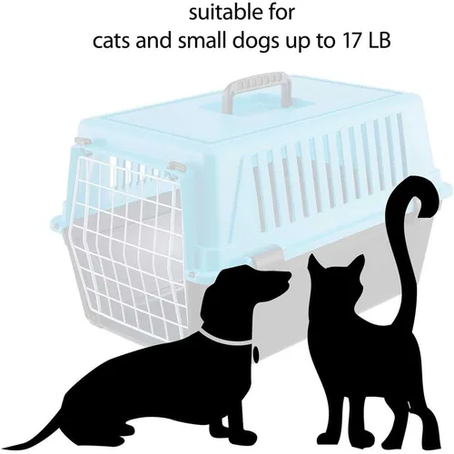Vista 6 de Ferplast Atlas 20 - Transportador para gatos y perros, color azul