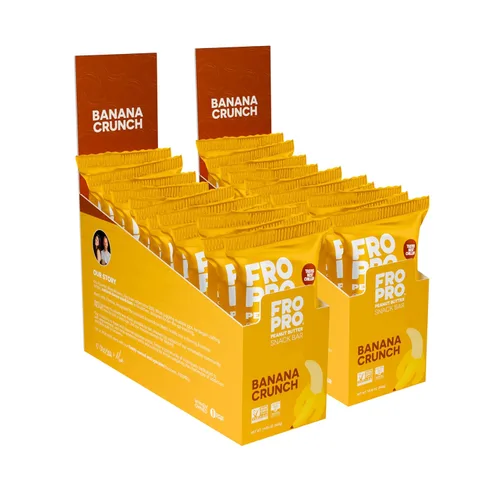 Vista 30 de FROPRO Barras de proteína vegetal – Barras de proteínas a base de plantas, totalmente naturales, sin gluten, lácteos y soja, barras altas
