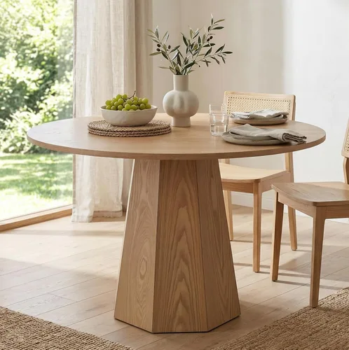 Vista 10 de CIMOTA Mesa de comedor de granja de 71 pulgadas para 6 mesas de cocina Negro