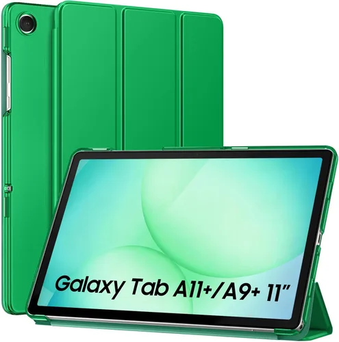 Vista 18 de MoKo Funda para Galaxy Tab A9+/A9 Plus de 11 pulgadas 2023, Funda Protectora Inteligente Delgada con Soporte y Carcasa Trasera Translúcida de PC