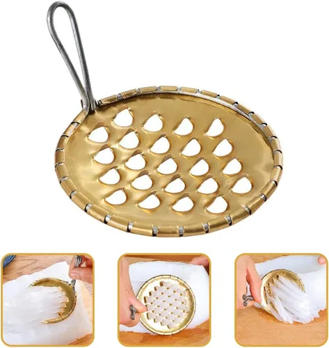 Vista 9 de DOITOOL Raspador de acero inoxidable herramienta de raspado de gelatina raspador de acero inoxidable, raspador de fideos fríos, rallador de queso