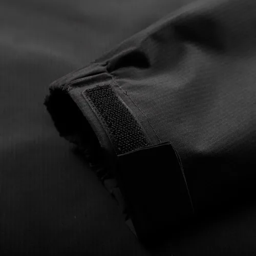 Vista 2 de Chaqueta de otoño y primavera para hombre con capucha y cordón de retazos casuales