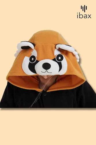 Vista 8 de IBAX Polar Fleece Adult Animal Onesie Pajama. Adult onesie costume. Animal onesies for adults. Halloween onesie adult.