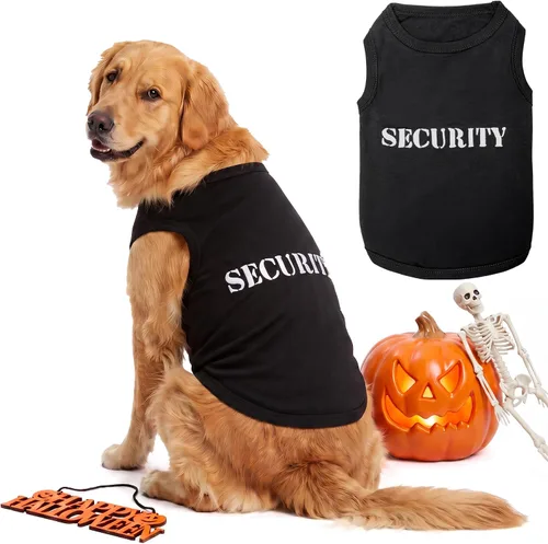 Vista 41 de Camiseta para Perro Parisian Pet - Camiseta Bordada FBI - 100% Algodón, Ropa Transpirable para Perros - Chaleco para Mascotas Sin Mangas - Camisas