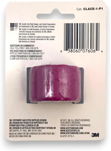 Vista 2 de Scotch® Expressions Washi Tape, 1.19" x 13', encaje morado