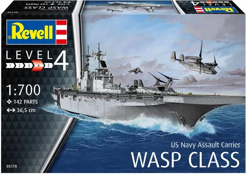 Vista 2 de Revell 05178 Kit de modelo a escala USS WASP Clase 1:700