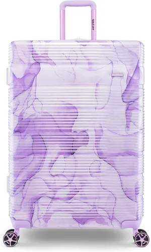 Vista 2 de Vacay Spotlight Clear Collections - Equipaje de rueda giratoria extensible y duro juego de 2 piezas 2028 campos de lavanda 2-Piece Set 2028