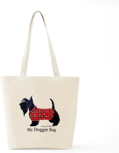 Vista 7 de CafePress Scottie - Bolsa de lona natural bolsa de compras reutilizable