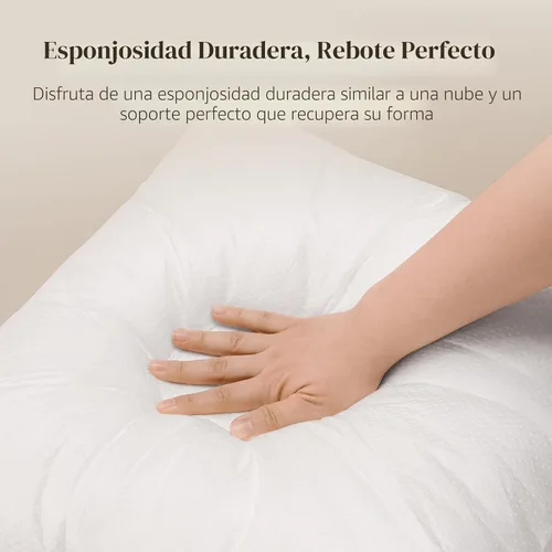 Vista 2 de Phantoscope - Insertos de almohada, 100% poliéster hipoalergénico de fibra virgen, almohadas cuadradas para sofá, sillón, cama, 12x20 pulgadas