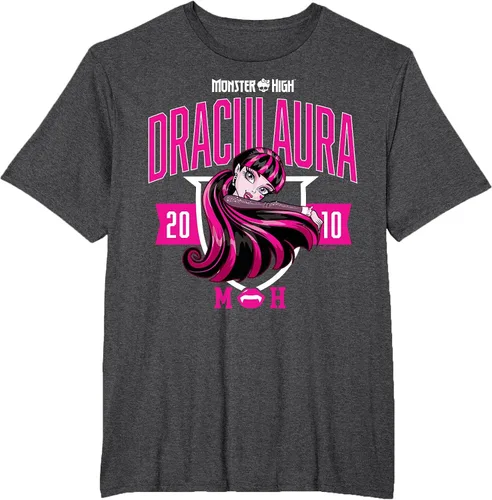 Vista 5 de Monster High -Camiseta Colegiada Draculaura Gris asfalto