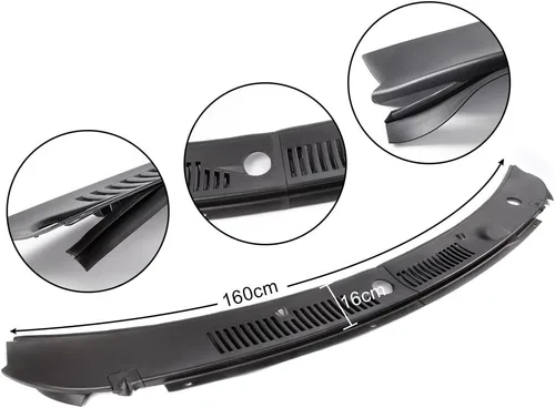 Vista 3 de G-PLUS Parrilla de ventilación para parabrisas compatible con Ford Mustang 1999-2004, repuesto directo del mercado de accesorios FO1270102