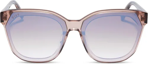 Vista 6 de DIFF Gafas de sol Gia de diseñador de gran tamaño para mujer, 100% UVAUVB, marcos de tortuga