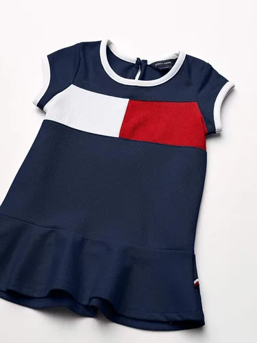 Vista 4 de Tommy Hilfiger Vestido de camiseta con cinta para niña (niños grandes)