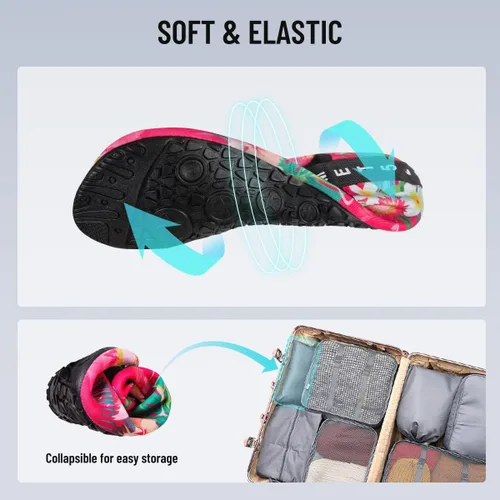 Vista 6 de Zapatos de agua, zapatos descalzos para hombre y mujer, para playa, piscina, secado rápido, para deportes acuáticos, yoga