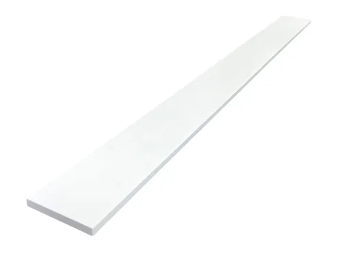 Vista 8 de Umbral de Mármol Artificial Súper Blanco para Bordillo de Ducha, Protector contra Salpicaduras de Tocador de Baño, Alféizar de Ventana, Transiciones
