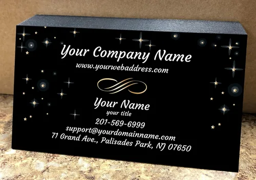 Vista 8 de IMPACTONLINEPRINTING, tarjetas de visita (250 unidades a 2500 piezas) - Papel grueso liso de 16 puntos (12.28 oz/m²), negro clásico
