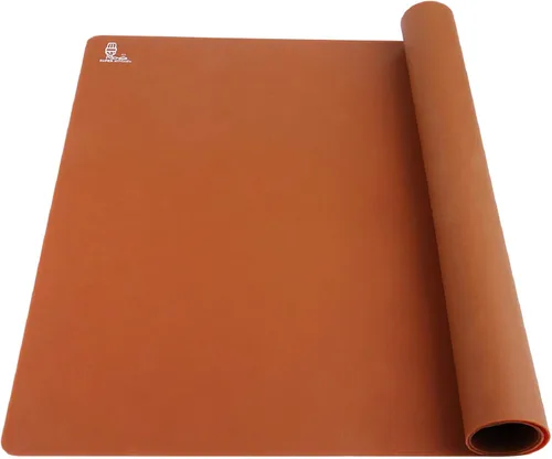Vista 10 de Thick Silicone Counter Mat Large 23.4"by15.6", Heat Resistant Mat Negro