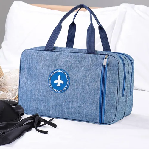 Vista 4 de Bolsa de viaje para gimnasio, bolsa de hombro para la noche, bolsa de entrenamiento de separación húmeda y seca, bolsa de fitness de mano con un