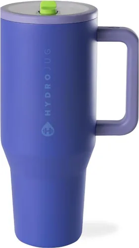 Vista 35 de HydroJug Traveler - Botella de agua aislada con asa, 40 onzas, salvia
