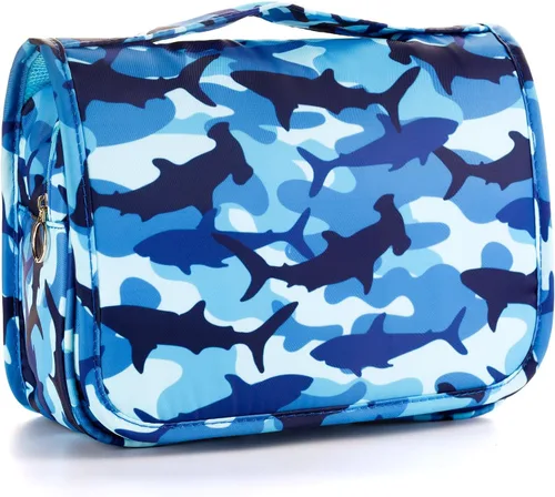 Vista 8 de Bolsa de aseo colgante de tie dye para niñas, bolsa de aseo de viaje para adolescentes, impermeable, para maquillaje y artículos de tocador, bolsa