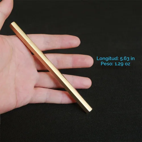 Vista 3 de EDC Pocket Seis-Edge - Bolígrafo distintivo de latón macizo
