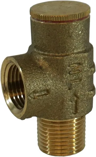 Vista 8 de Merrill PRVNL50100 Válvula de alivio de presión de latón sin plomo de 1/2 pulgada, válvula de seguridad ajustable de 100 PSI para pozo de agua fría