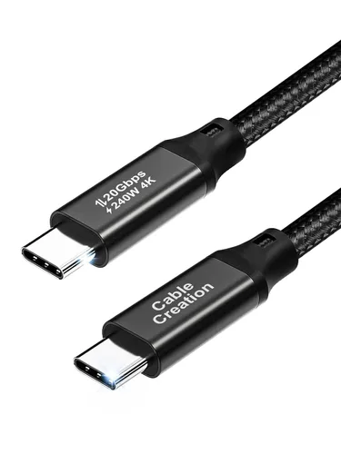Vista 11 de CableCreation Cable USB C de 10 pies de carga rápida, cable USB C a C 4K