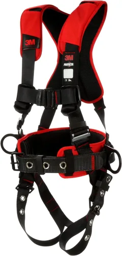 Vista 2 de 3M Protecta Mediano - Grande Arnés de posicionamiento de cuerpo completo estilo construcción con comodidad, con adaptador de tela Easy-Link